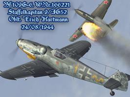 Bf 109G-6 W.Nr.166221 E. Hartmann