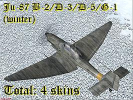 Winter skinpack Ju-87 (all type) blanc EQI EF