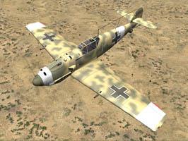 Bf-109E-7Z Пустыня