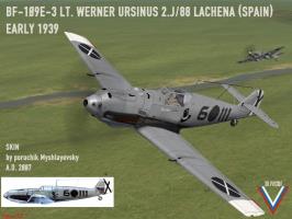 Bf109E-3 (or E-1) W.Ursinus 2.J/88 6O111 1939