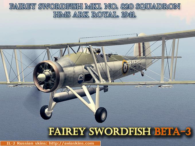 Fairey Swordfish MkI L7647 4H, 820 Sq