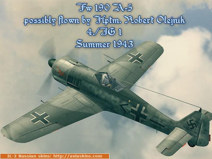 Fw 190 A-5.  4./JG 1