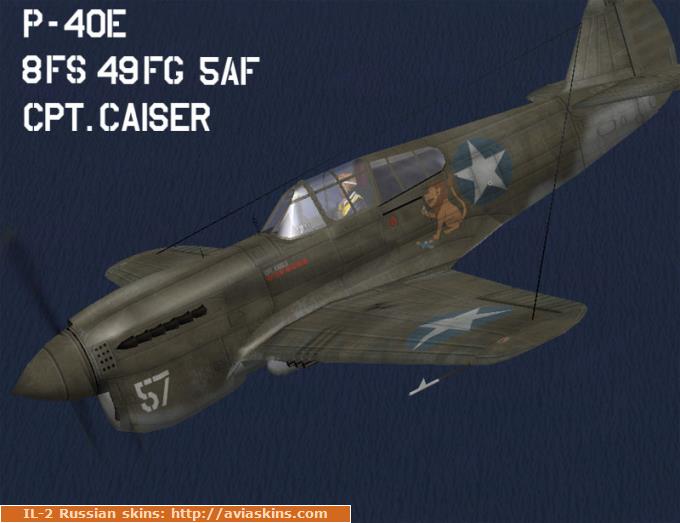 P-40E 8th FS, 49th FG, 5th AF(Cpt.Caiser)
