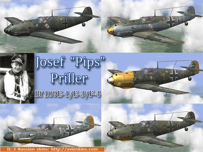 Josef "Pips" Priller Bf 109E-1/E-3/F-4
