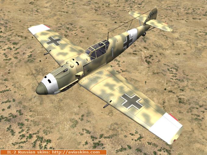 Bf-109E-7Z Desert