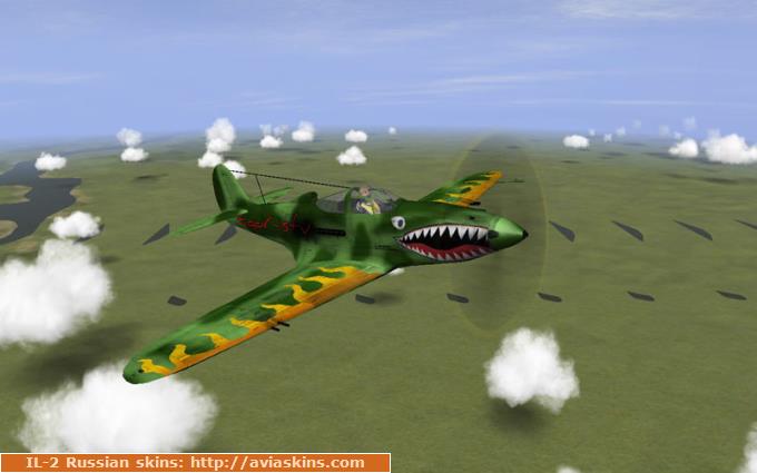 P-39D-2 Flying fire