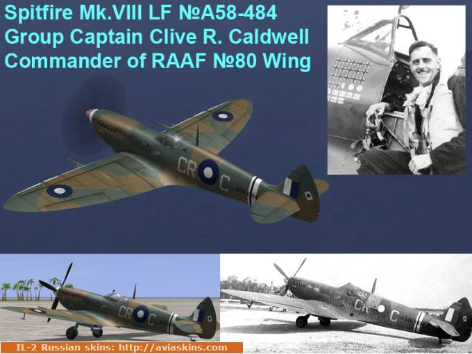 Spitfire VIII Clive Robertson Caldwell