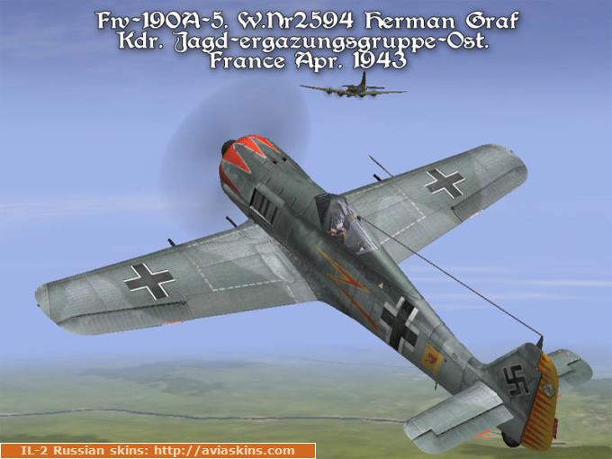 Fw-190A-5.  W.Nr2594 H. Graf