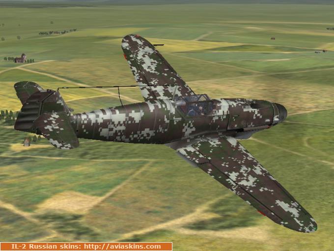 Bf-109G2 in digital CADPAT (RLM late-war colors)