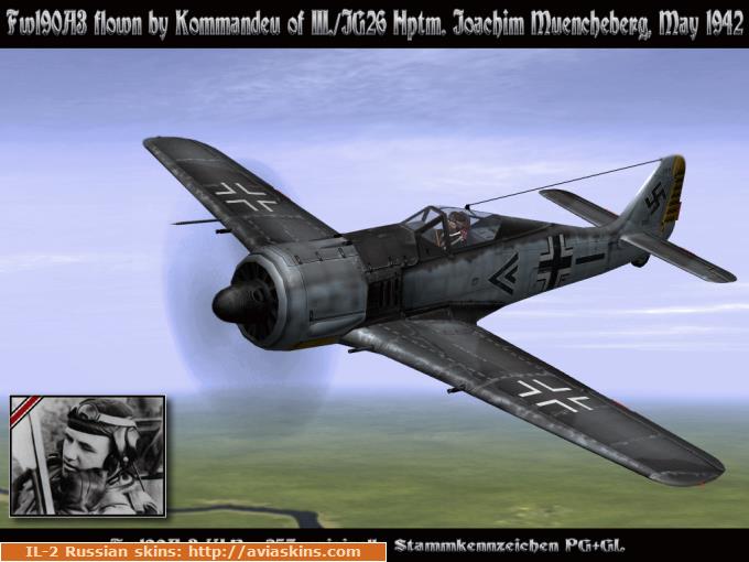 Fw190A-3 III./JG26 Hptm. Joachim Muencheberg